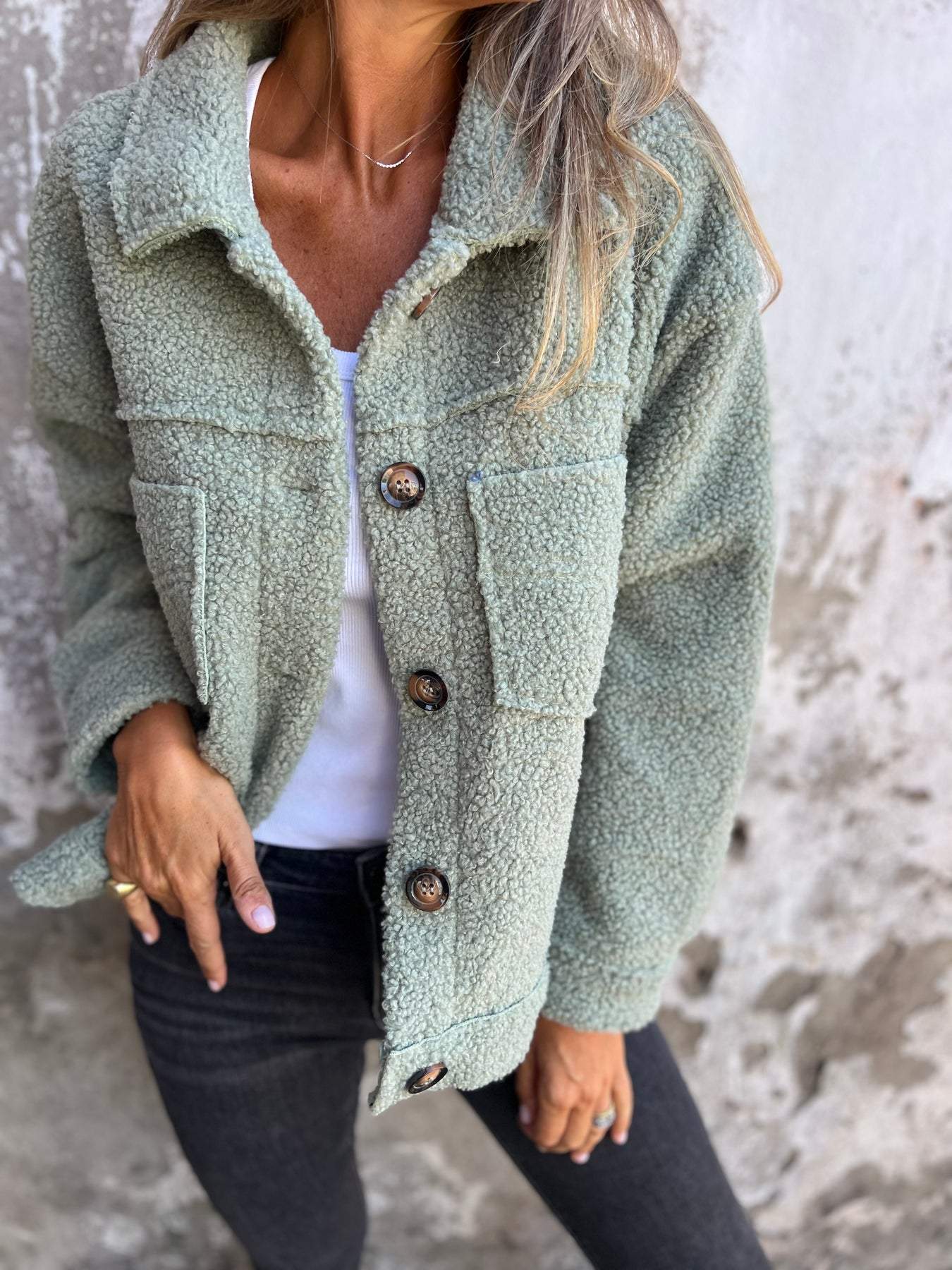 Lisa | Veste boutonnée douillette