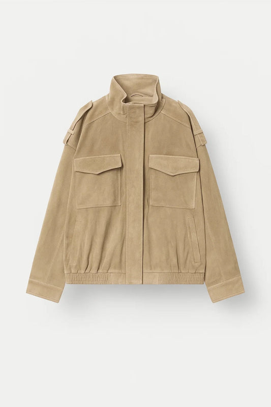 Veste courte style utility avec poches appliquées